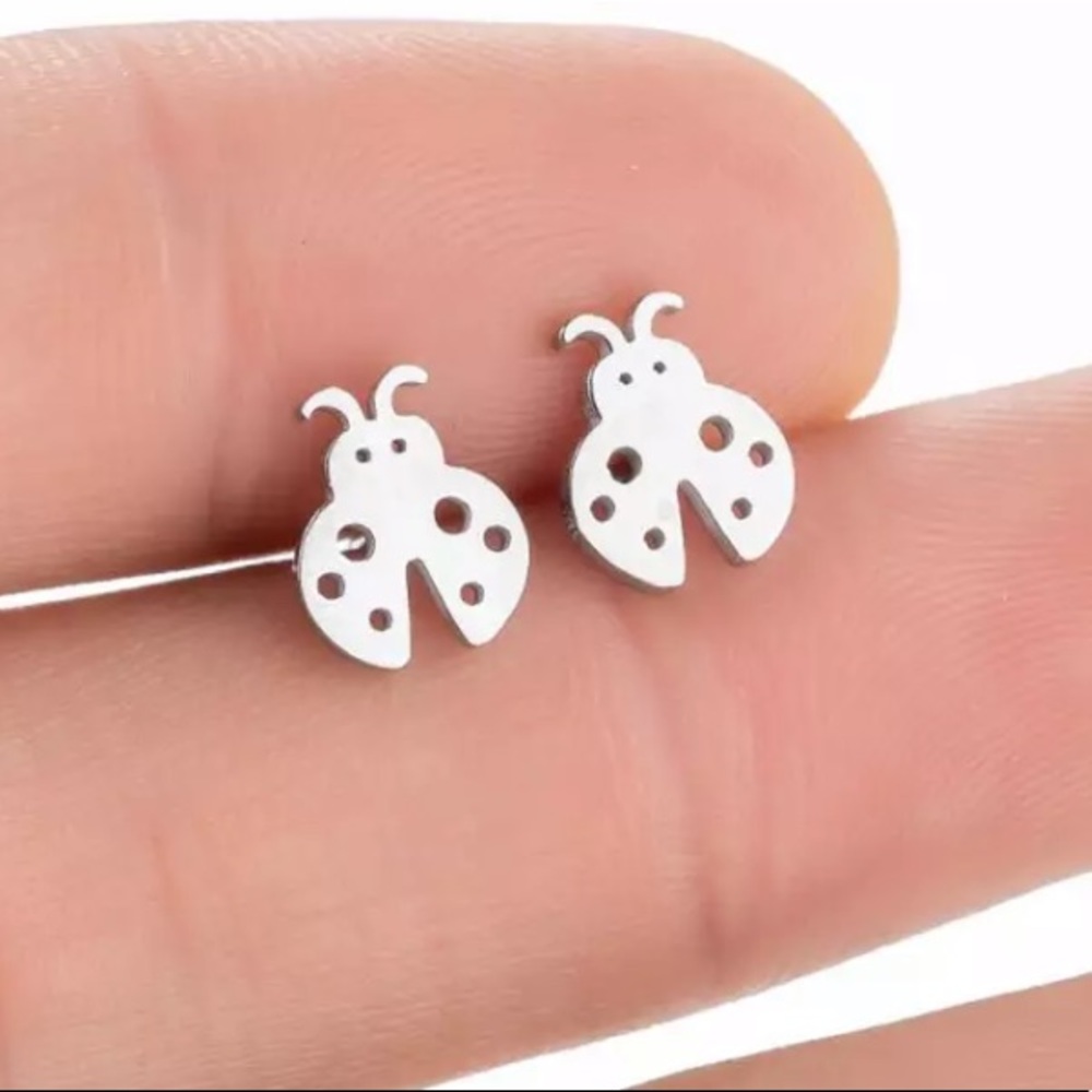 Stainless steel Ladybug 🐞 Stud Earrings